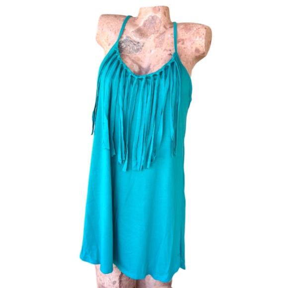 Op. Hot Teal Fringe - Picture 1 of 7